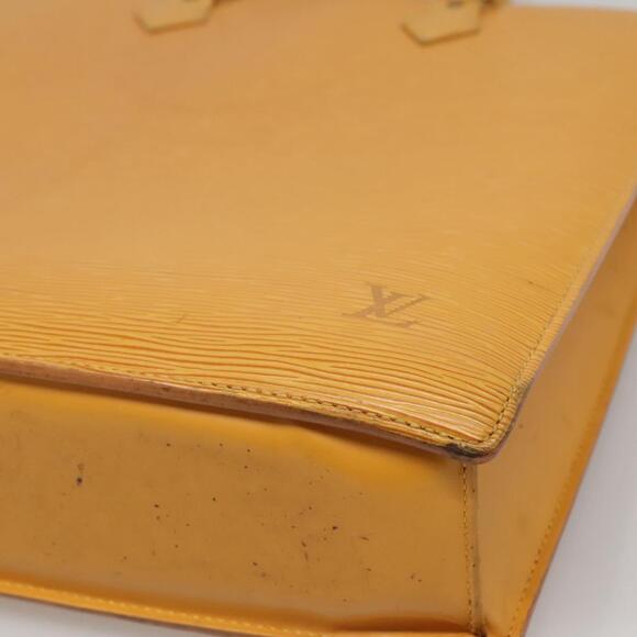 LOUIS VUITTON Epi Sac Plat Hand Bag Yellow M52079 - Picture 9 of 16